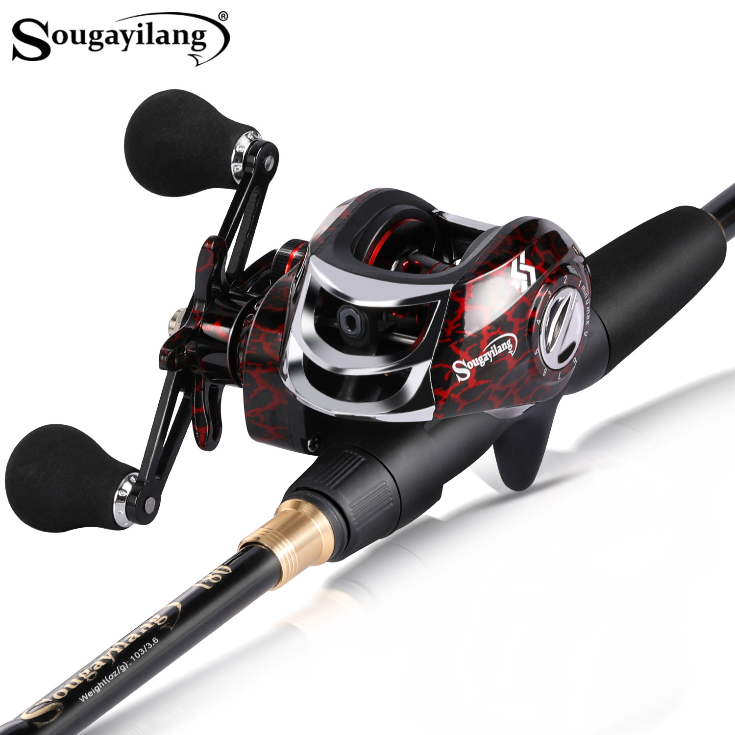 Spincast Reel - Sougayilang 1.8-2.4m coulée pêche Combo télescopique