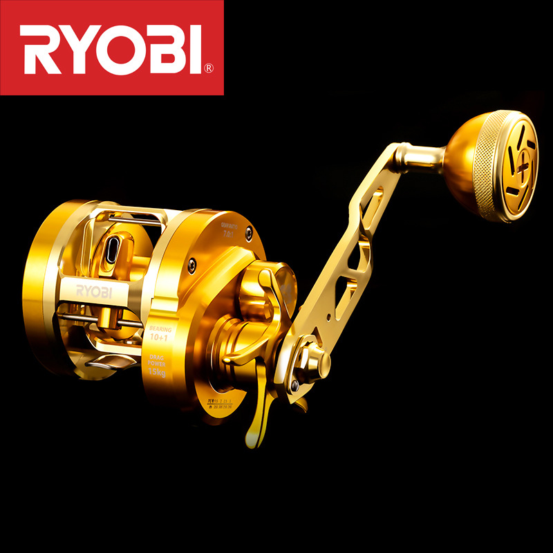 Trolling Reel - JaponRYOBIRyobiVARIUSValius Moulinet à tambour en métal